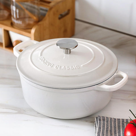 Edging Casting Dutch oven with ergonomic side handles for easy lifting
