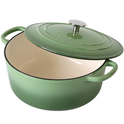 EDGING CASTING Dutch Oven shows even heat distribution and long-lasting heat retention.
