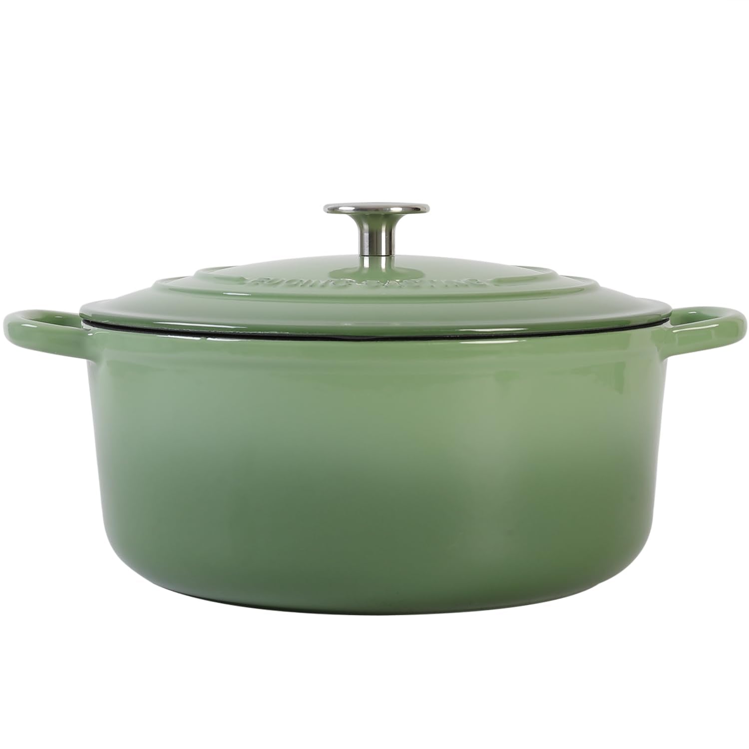 Lid seals well on EDGING CASTING Dutch Oven to lock moisture.