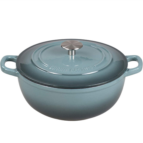EDGING CASTING Dutch oven in slateblue for versatile stovetop cooking