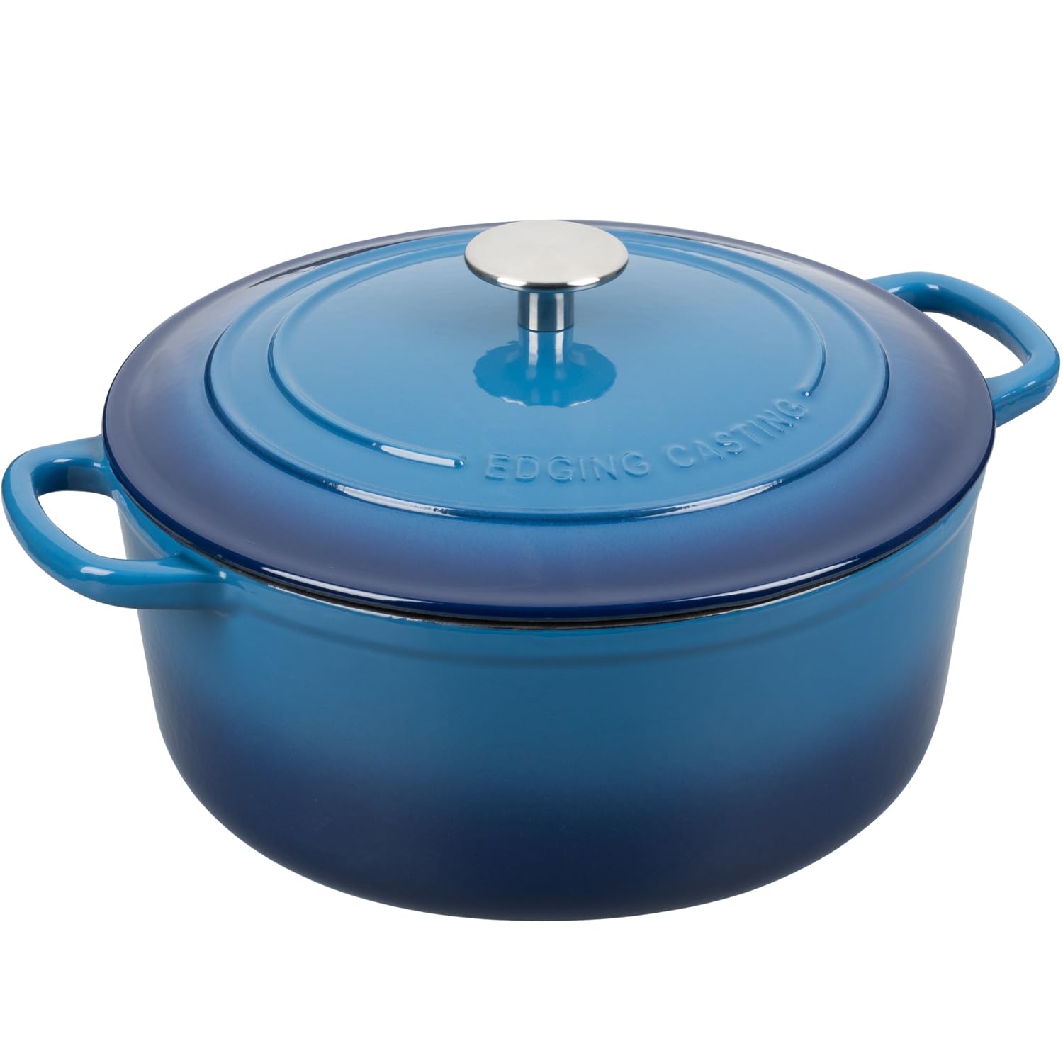EDGING CASTING enamel finish retains heat for steady simmering and tender results.