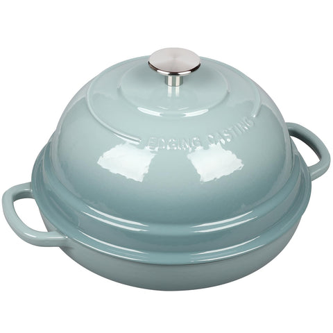 EDGING CASTING enameled Dutch oven induction-friendly design supports versatile stovetops.
