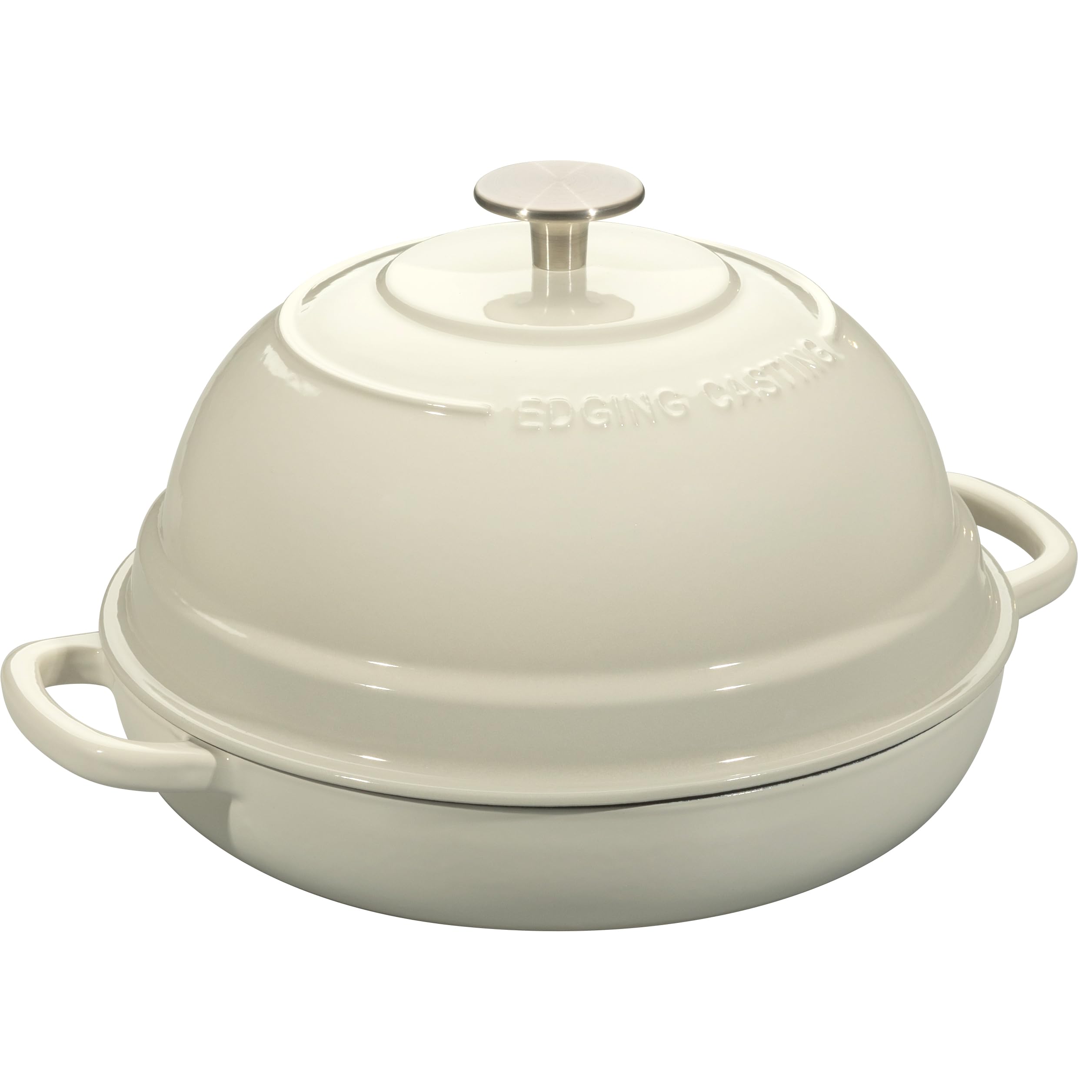 EDGING CASTING white enamel interior for easy release and even cooking