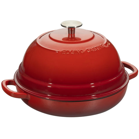 EDGING CASTING enameled cookware delivers even heat for crusty loaves