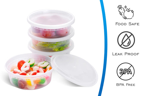 EDI airtight lids seal each container to prevent leaks during transport.