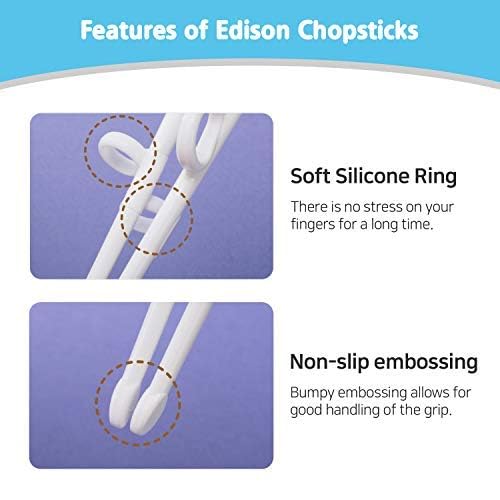Right-handed Edison Friends chopsticks designed for comfortable use