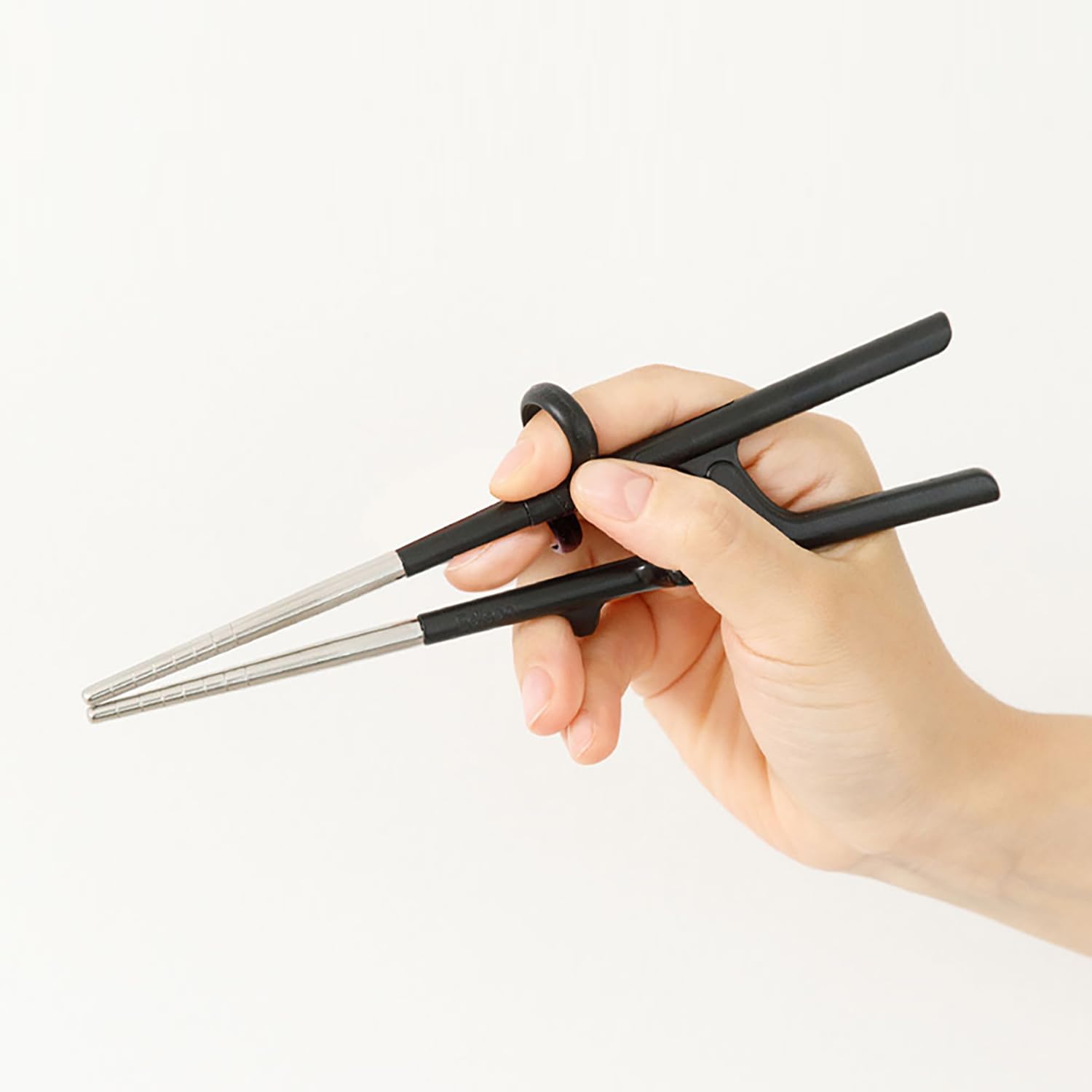Edison Friends easy chopsticks for practice, durable stainless steel.