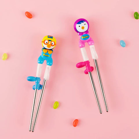Edison Friends Pororo training chopsticks for beginners for steady handling.