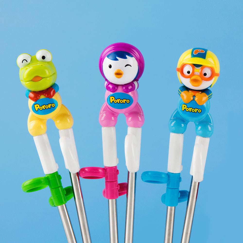 Edison Friends Pororo starter set with kid-friendly design for mealtime practice.