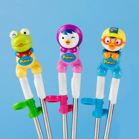 Edison Friends Pororo starter set with kid-friendly design for mealtime practice.