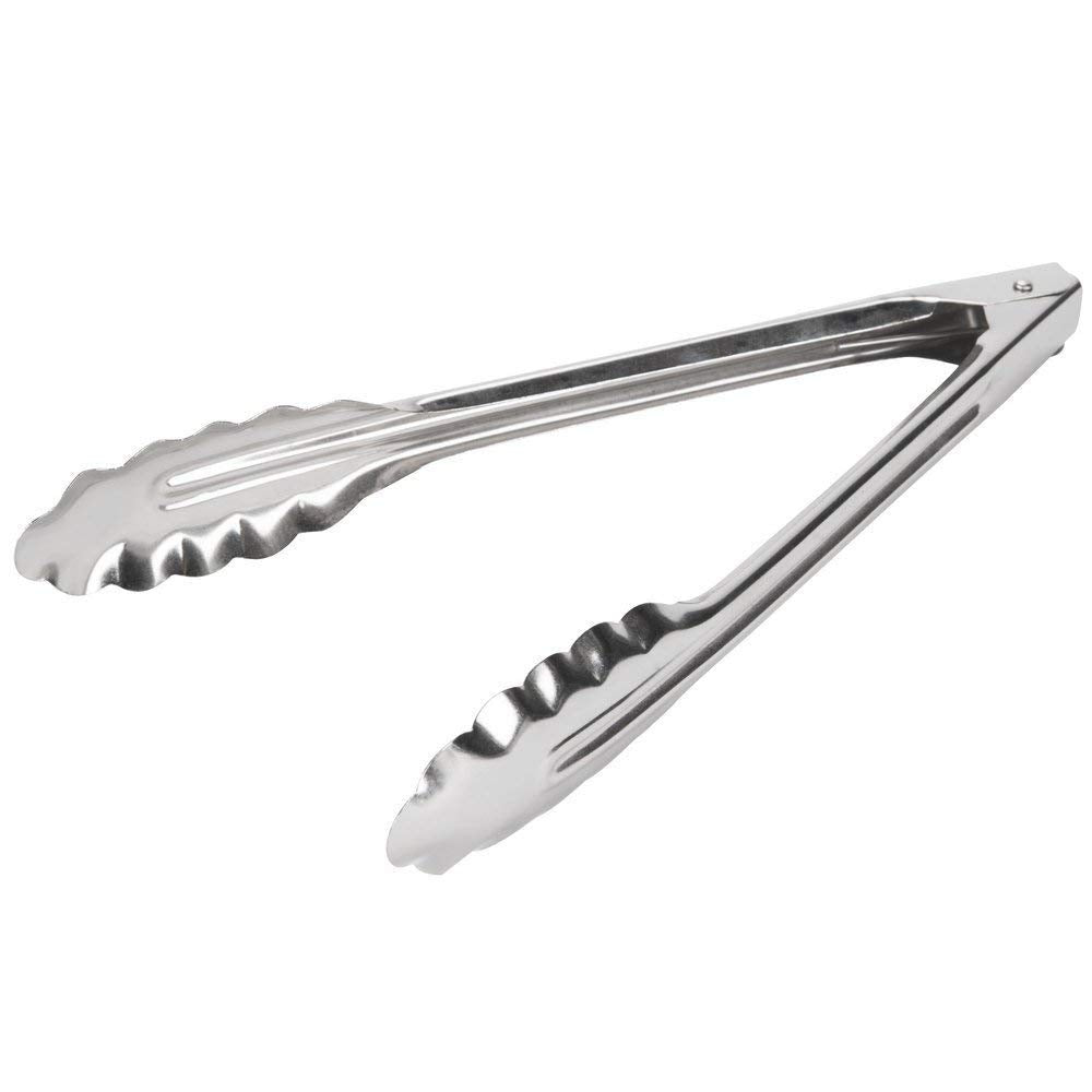 Edlund 4409HD 9-inch scallop tongs, closed grip for precise handling in busy service