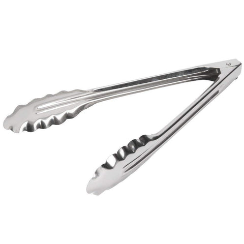 Edlund 4409HD 9-inch scallop tongs, closed grip for precise handling in busy service