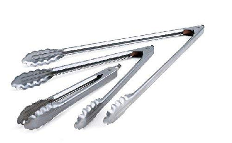 Edlund 4409HD 9-inch scallop tongs, open edge for turning and serving with ease