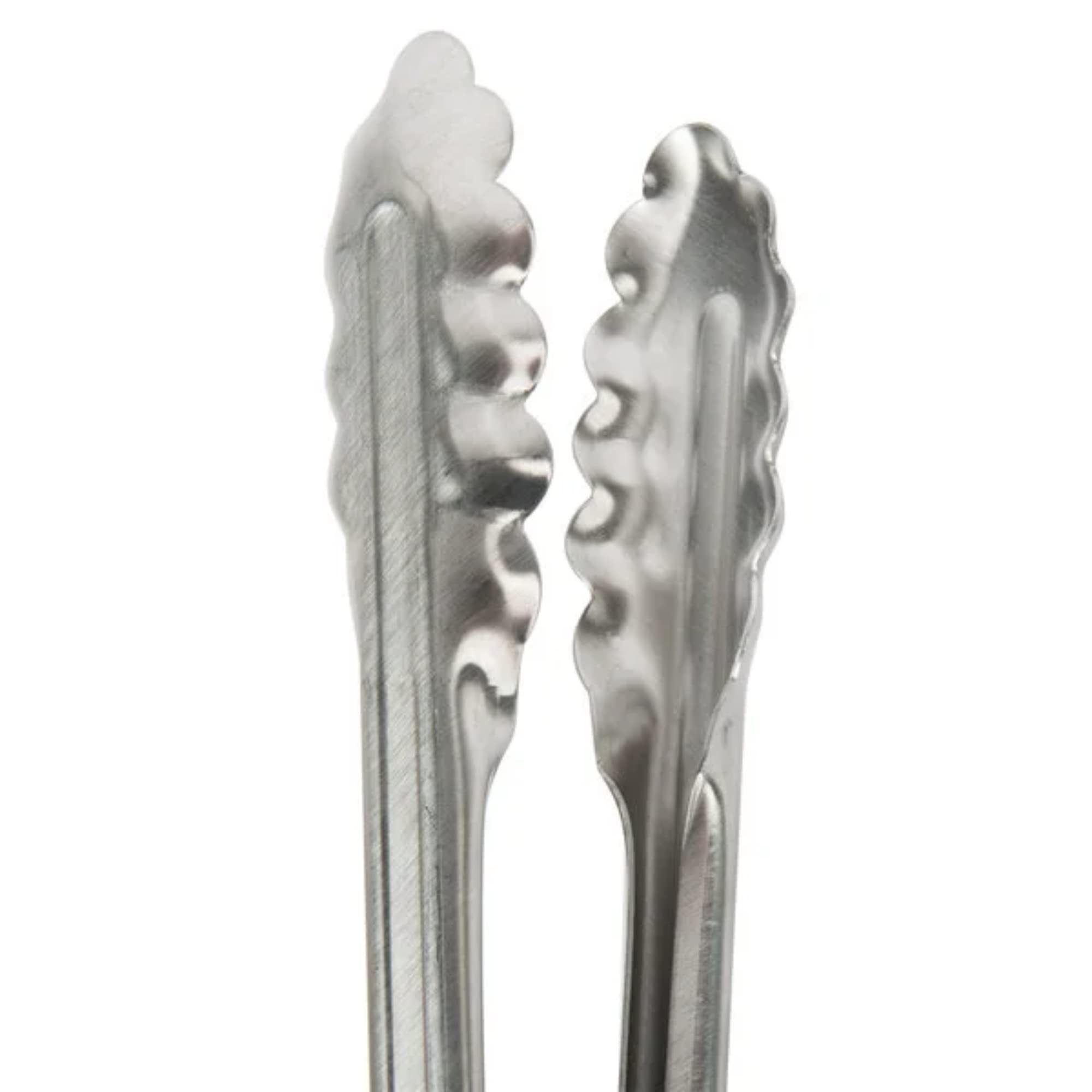 Edlund 4412HDL scalloped edges tongs showing grip-friendly design for secure serving.