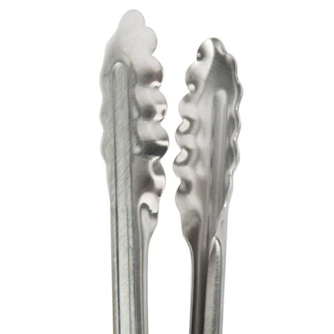 Edlund 4412HDL scalloped edges tongs showing grip-friendly design for secure serving.
