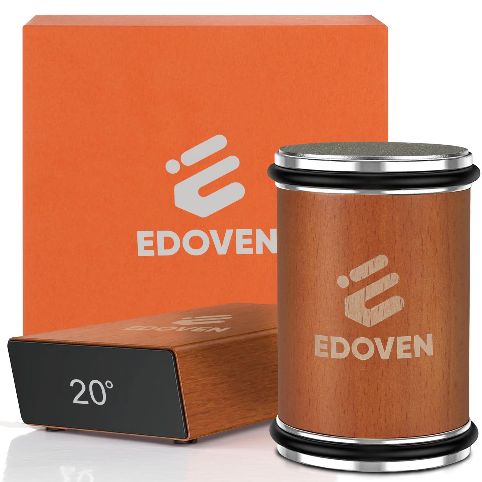 EDOVEN rolling knife sharpener with beech wood for stable sharpening.