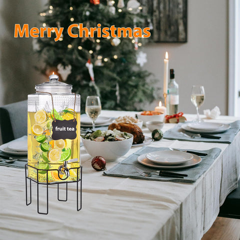 Edycur leakproof spigot ensures tidy pours for lemonade and juice