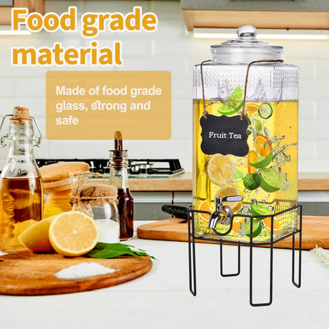 Edycur juice and lemonade dispenser offers large capacity for gatherings