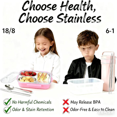 Eechen Charm lunch box preserves temperature for hot and cold foods.