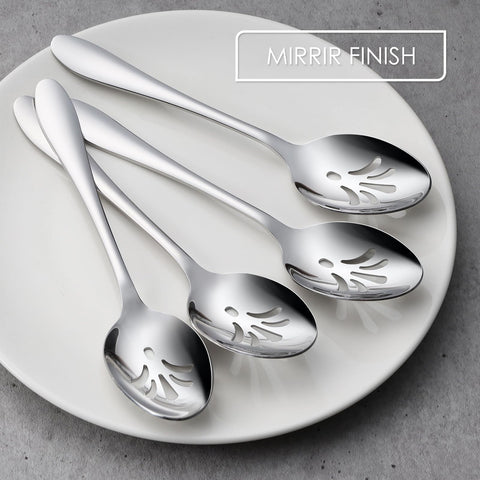 E-far 18/0 stainless steel spoons resist rust and stay polished