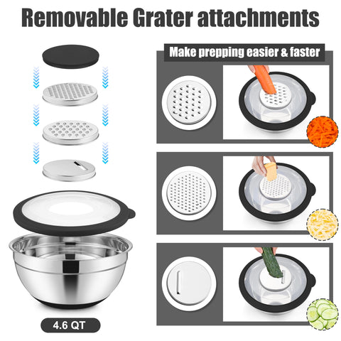 E-far airtight transparent lids keep ingredients fresh and visible