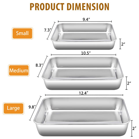 E-far medium rectangle pan ideal for casseroles and brownies