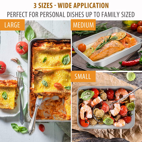 E-far oven-safe up to 450 degrees for versatile baking