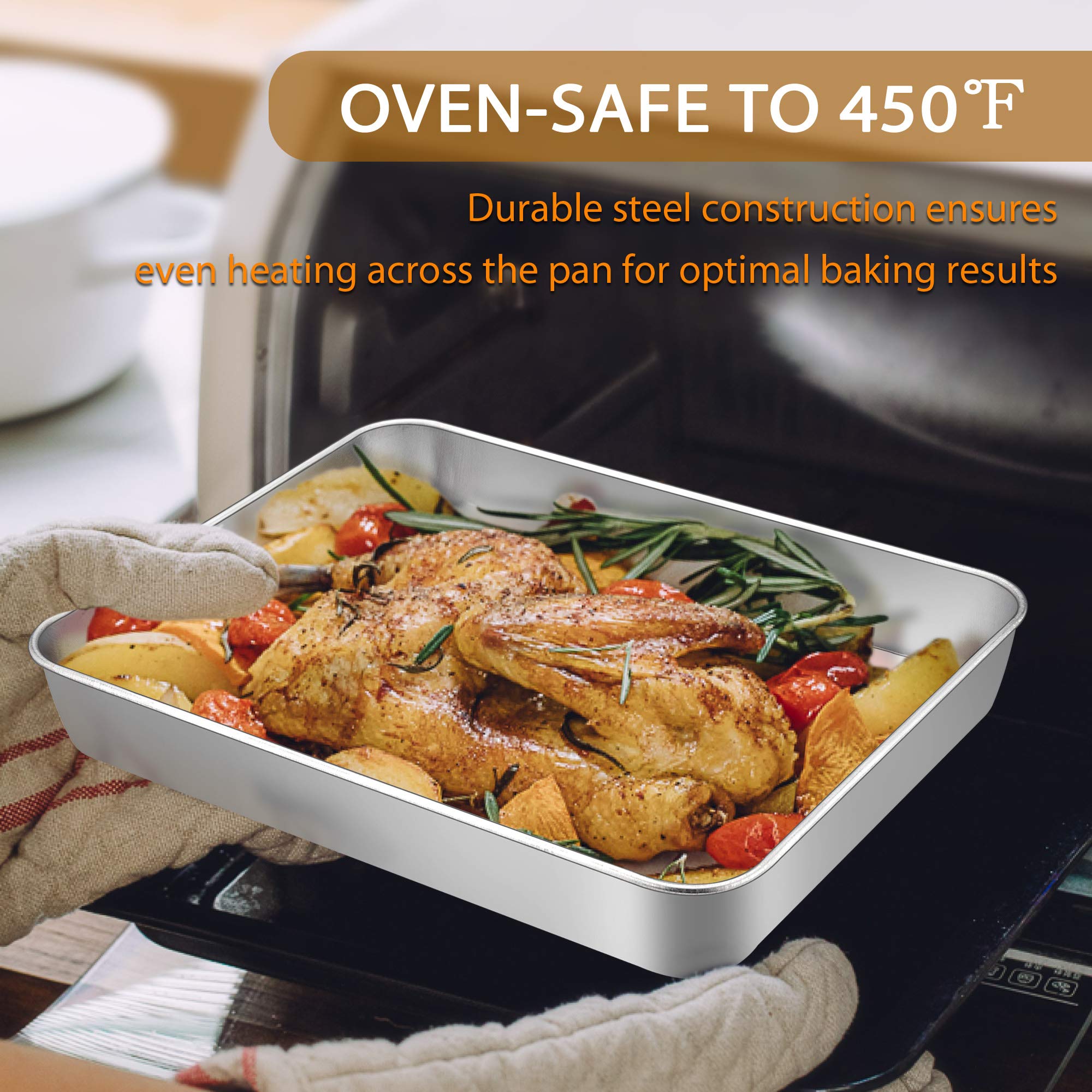 E-far stainless steel construction for durable bakeware