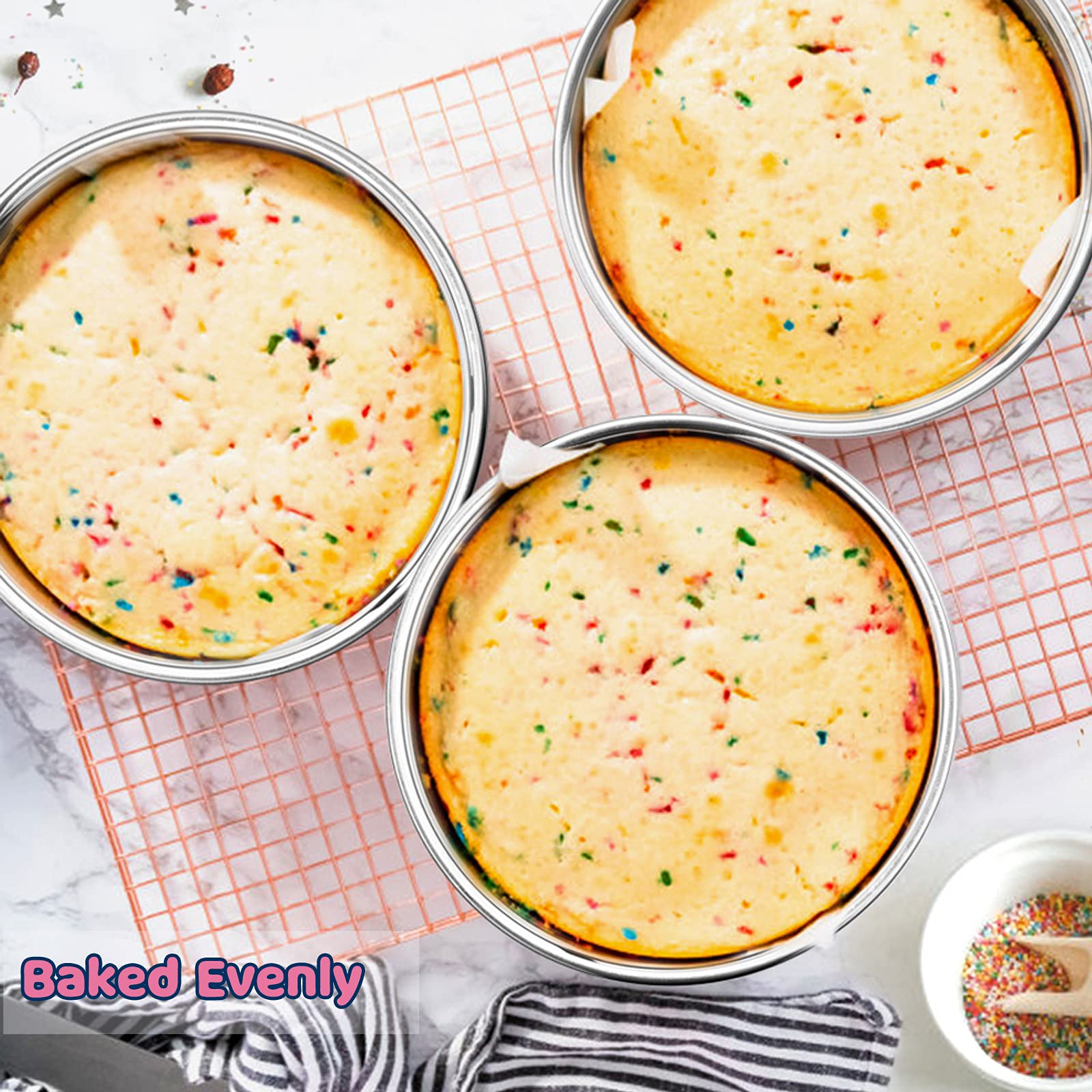 E-far cake pan dishwasher-safe for quick cleanup after baking.