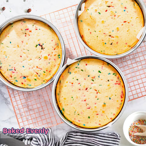 E-far cake pan dishwasher-safe for quick cleanup after baking.
