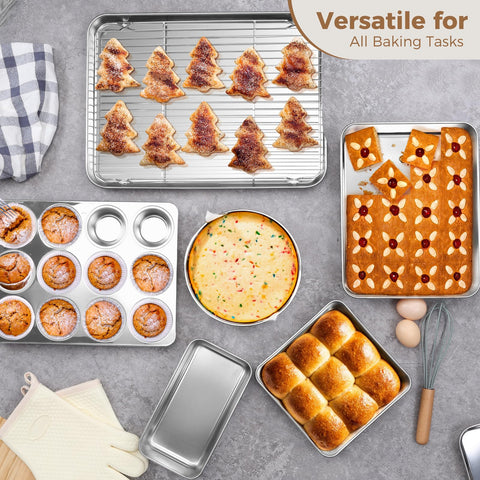 E-far cookie sheet with cooling rack for cookies and cooling.
