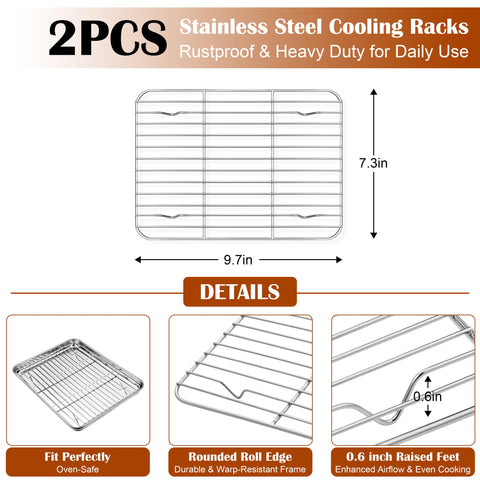 E-far cooling rack included for improved air circulation and faster cooling.
