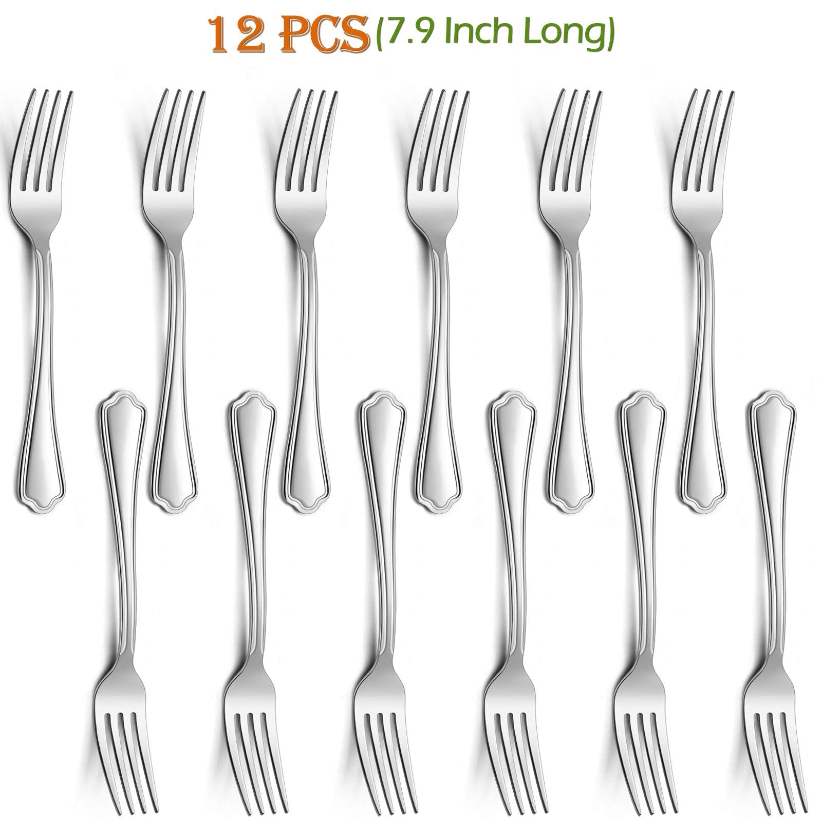 efar 7-9 inch forks with mirror-polished finish for stylish tableware