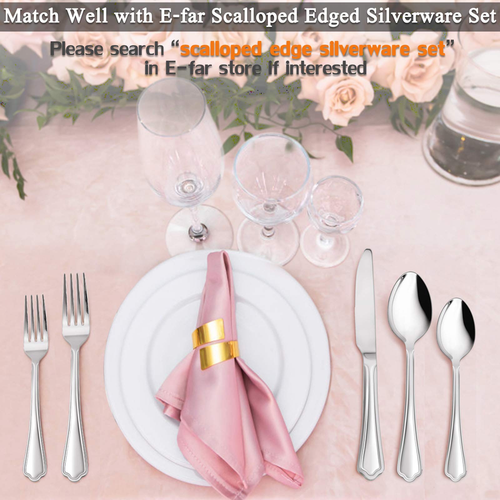efar 7-9 inch forks set enhancing any dining table with modern design