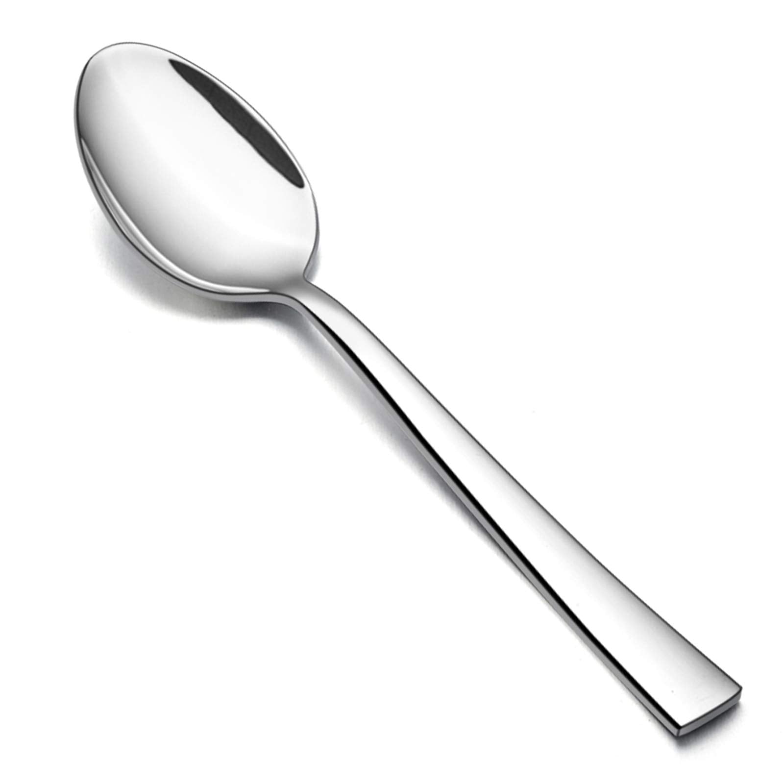 E-far 12-piece dinner spoons, 7.9 inch stainless steel, perfect for daily dining with mirror finish.