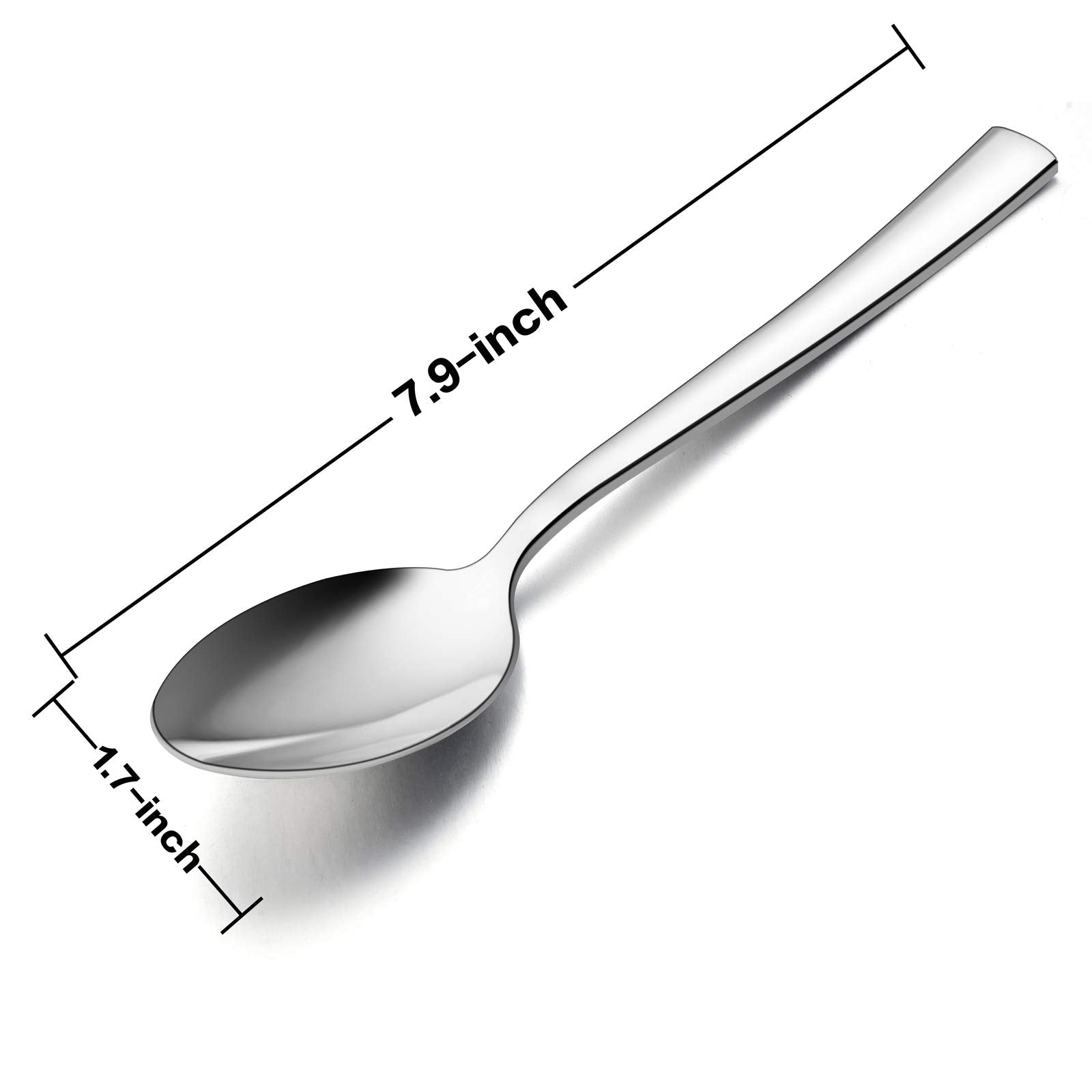 E-far dinner spoons have ergonomic handles for comfortable daily use.