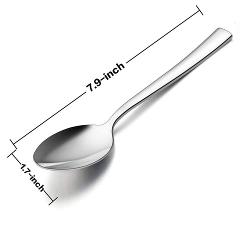 E-far dinner spoons have ergonomic handles for comfortable daily use.