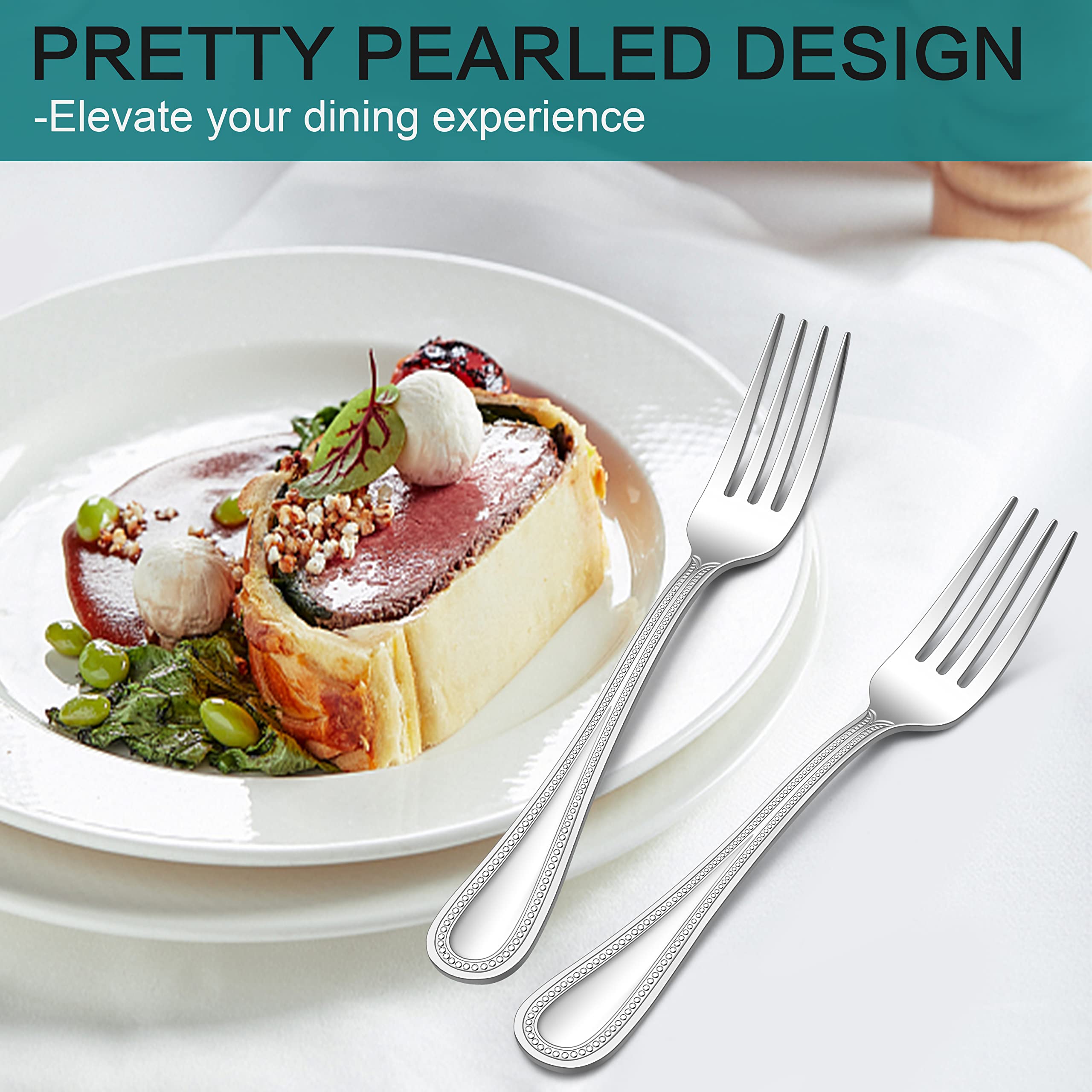 E-far dishwasher-safe forks for easy cleaning after meals.