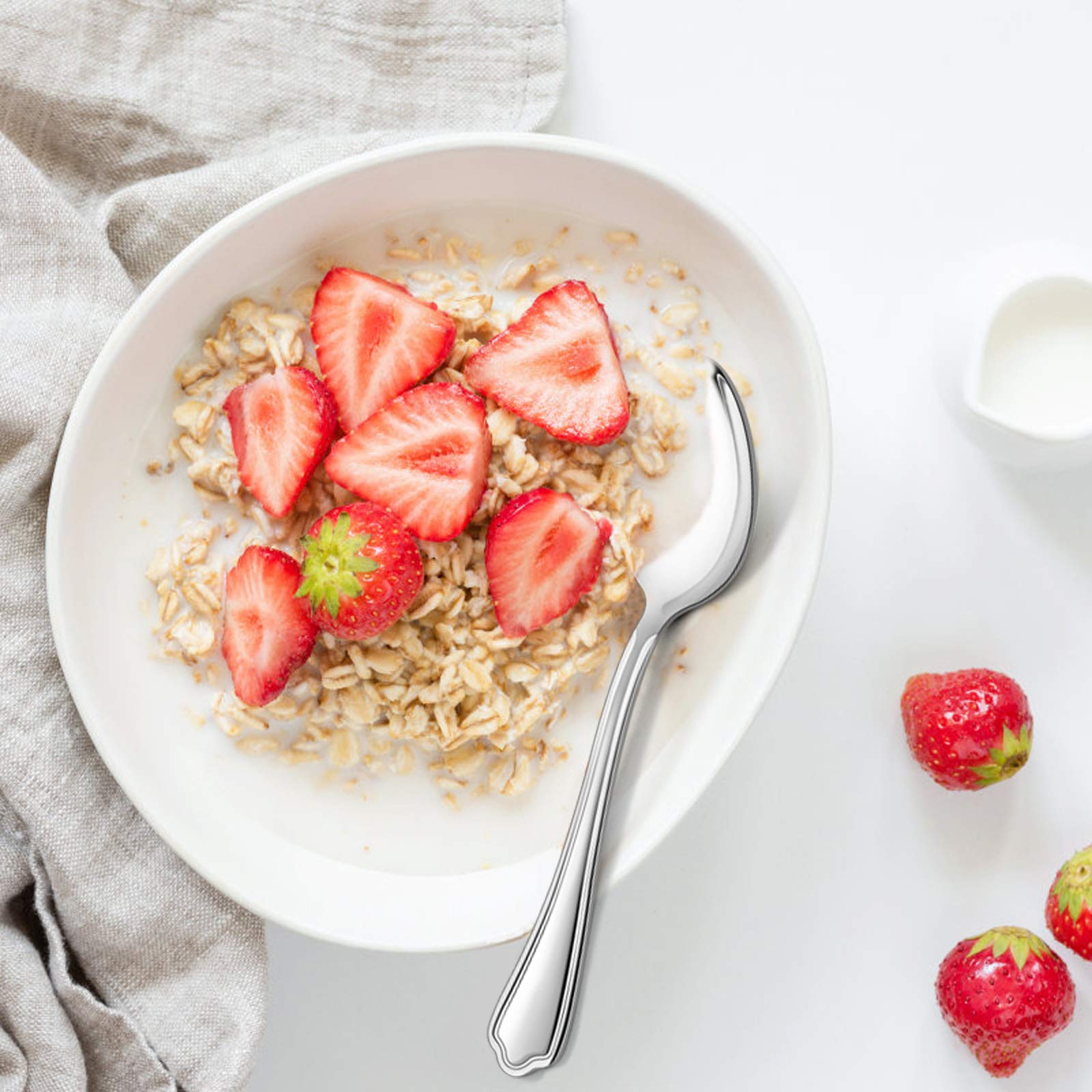 E-far dishwasher-safe spoons simplify cleanup after meals.