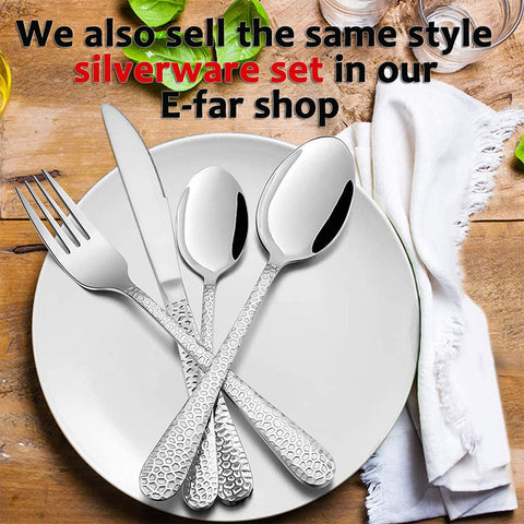 E-far durable stainless-steel spoons resist rust daily