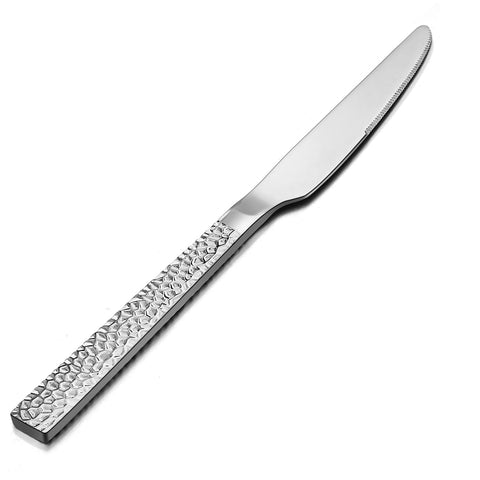 E-far hammered-handle dinner knife 8-9 inch for durable daily meals