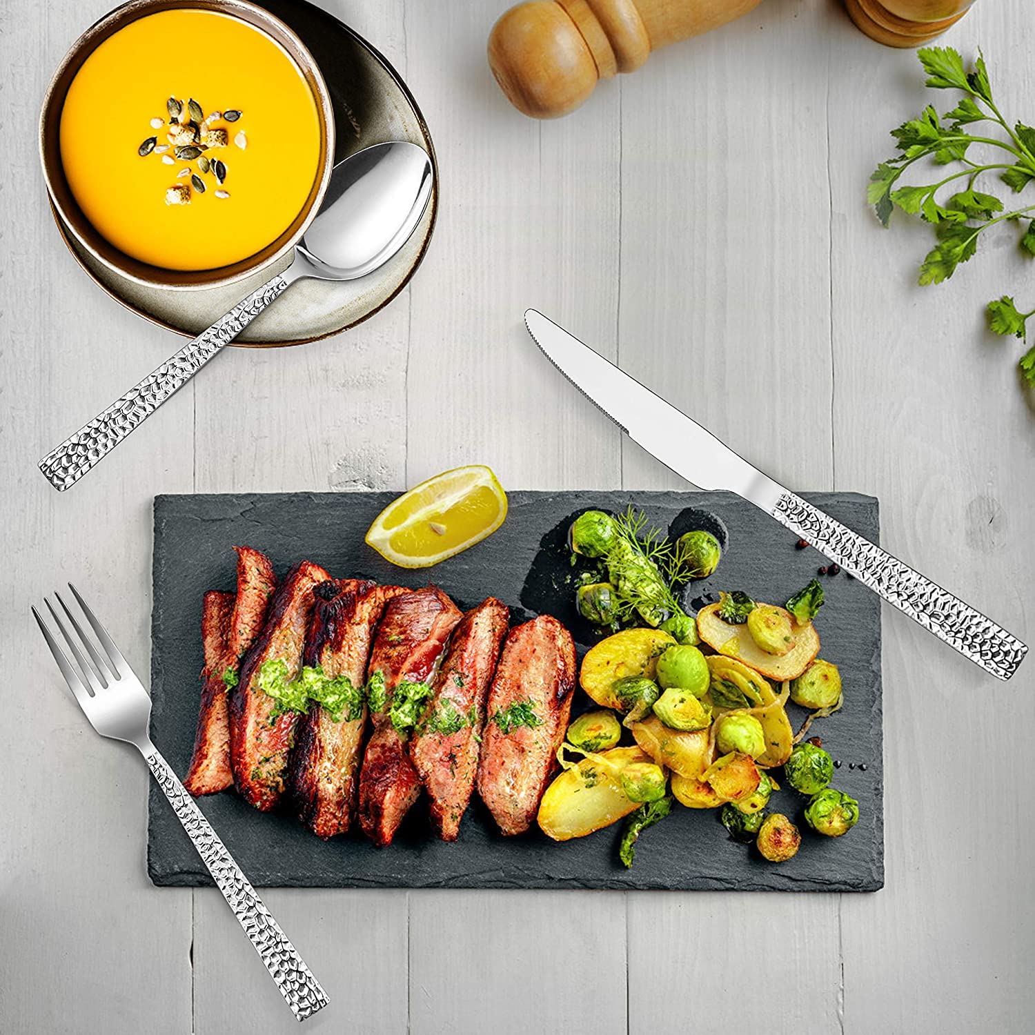 E-far heavy-duty dinner knife 12pc for lasting performance