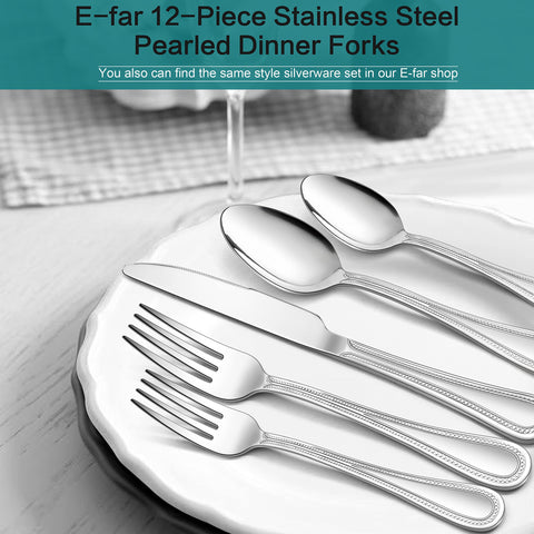 E-far 12-piece fork set ideal as replacement or backup.