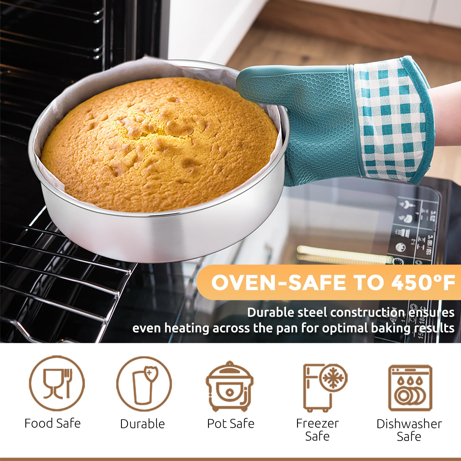 E-far rectangle roasting pan ready for vegetables and casseroles.