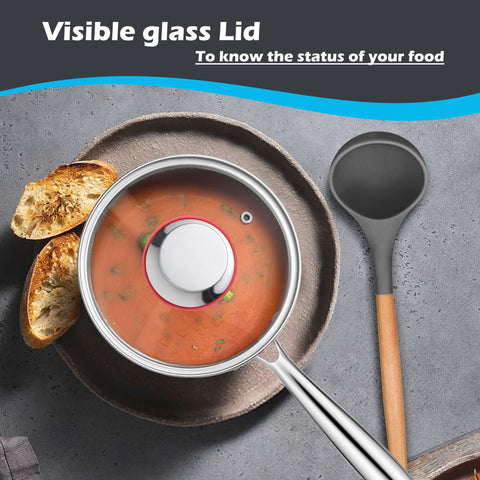 E-far dishwasher-safe saucepan for quick and easy cleanup.