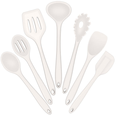 E-far silicone spatula for nonstick pans, heat resistant up to 450°F.