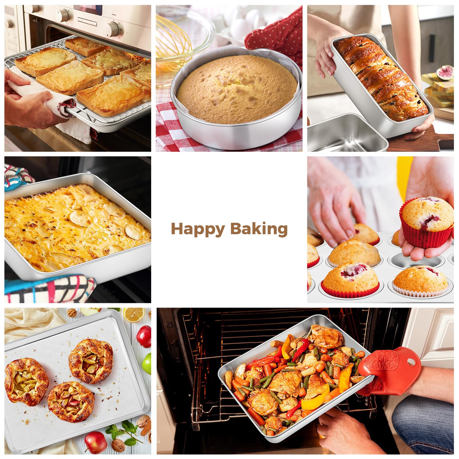 E-far 8x8-inch square pan ideal for brownies.