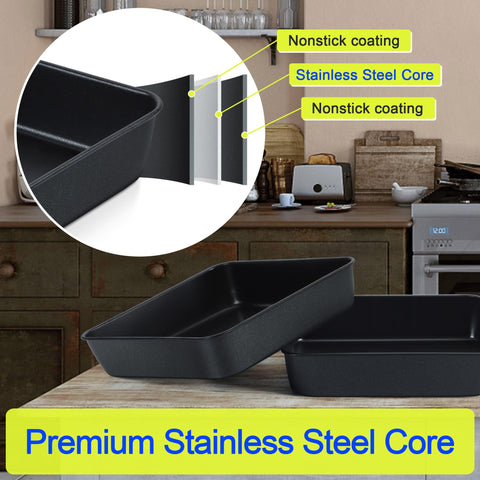 E-far stainless steel core delivers even heat distribution.