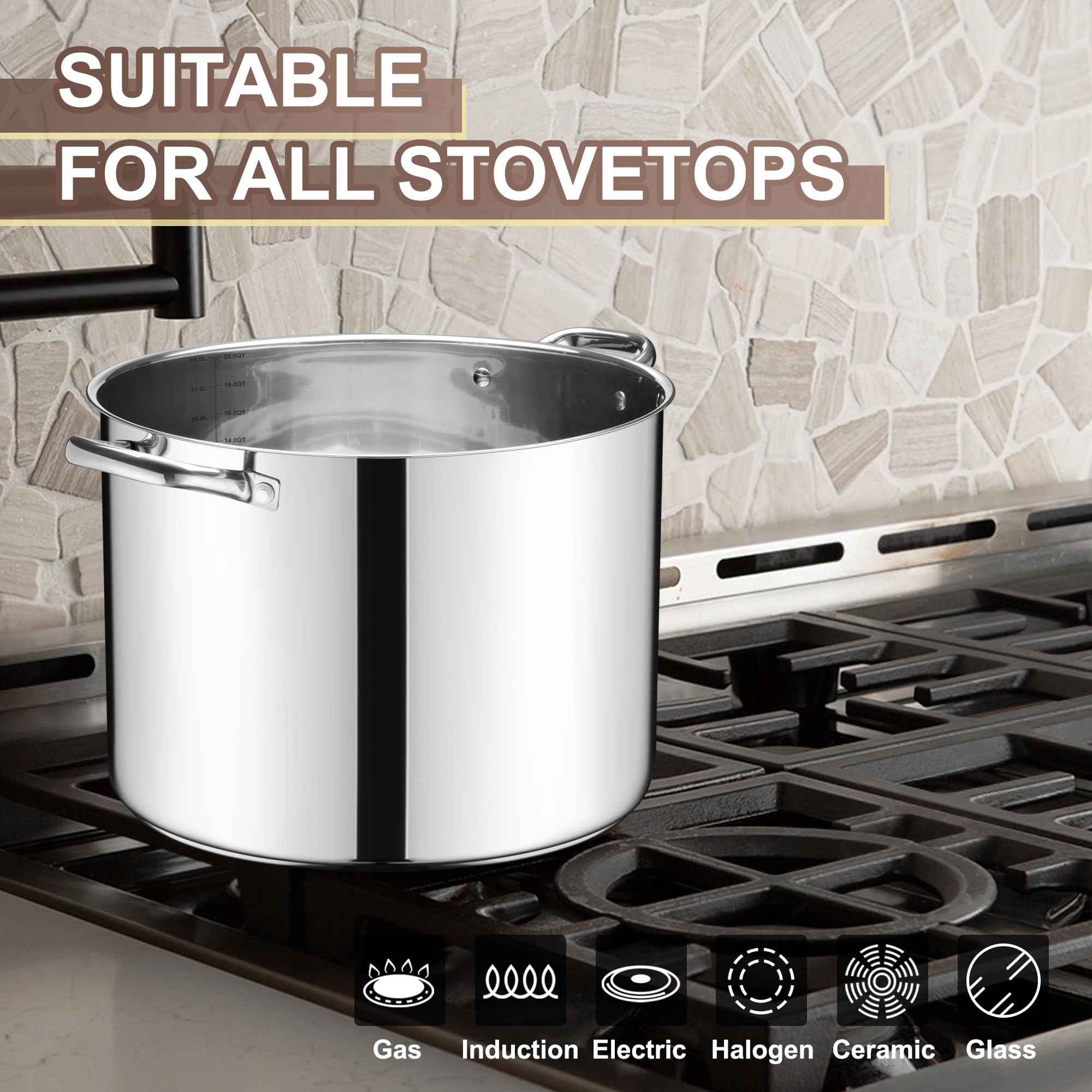 E-far stock pot ideal for canning and holiday gatherings