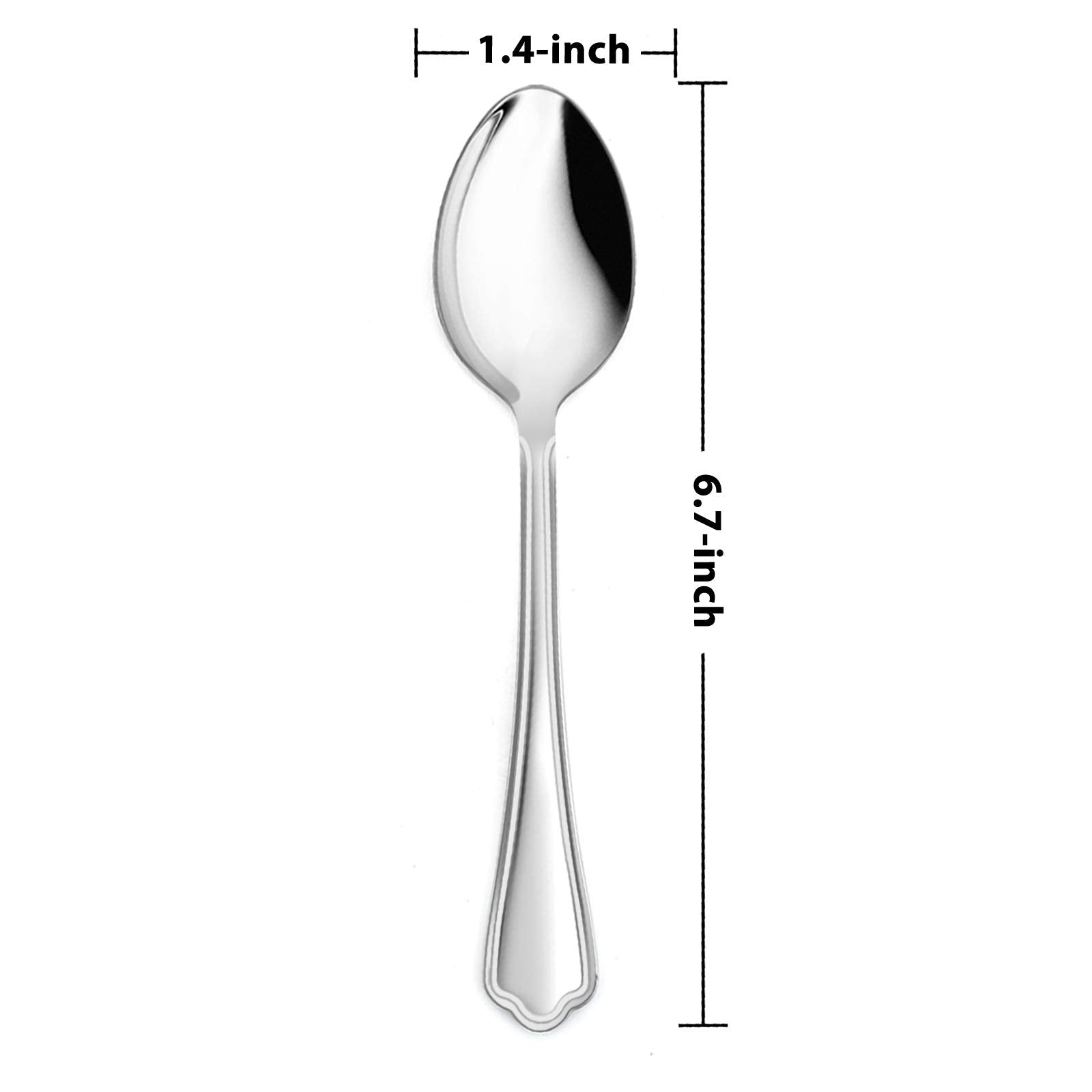 E-far teaspoon with mirror-polished finish highlights a premium kitchen look.